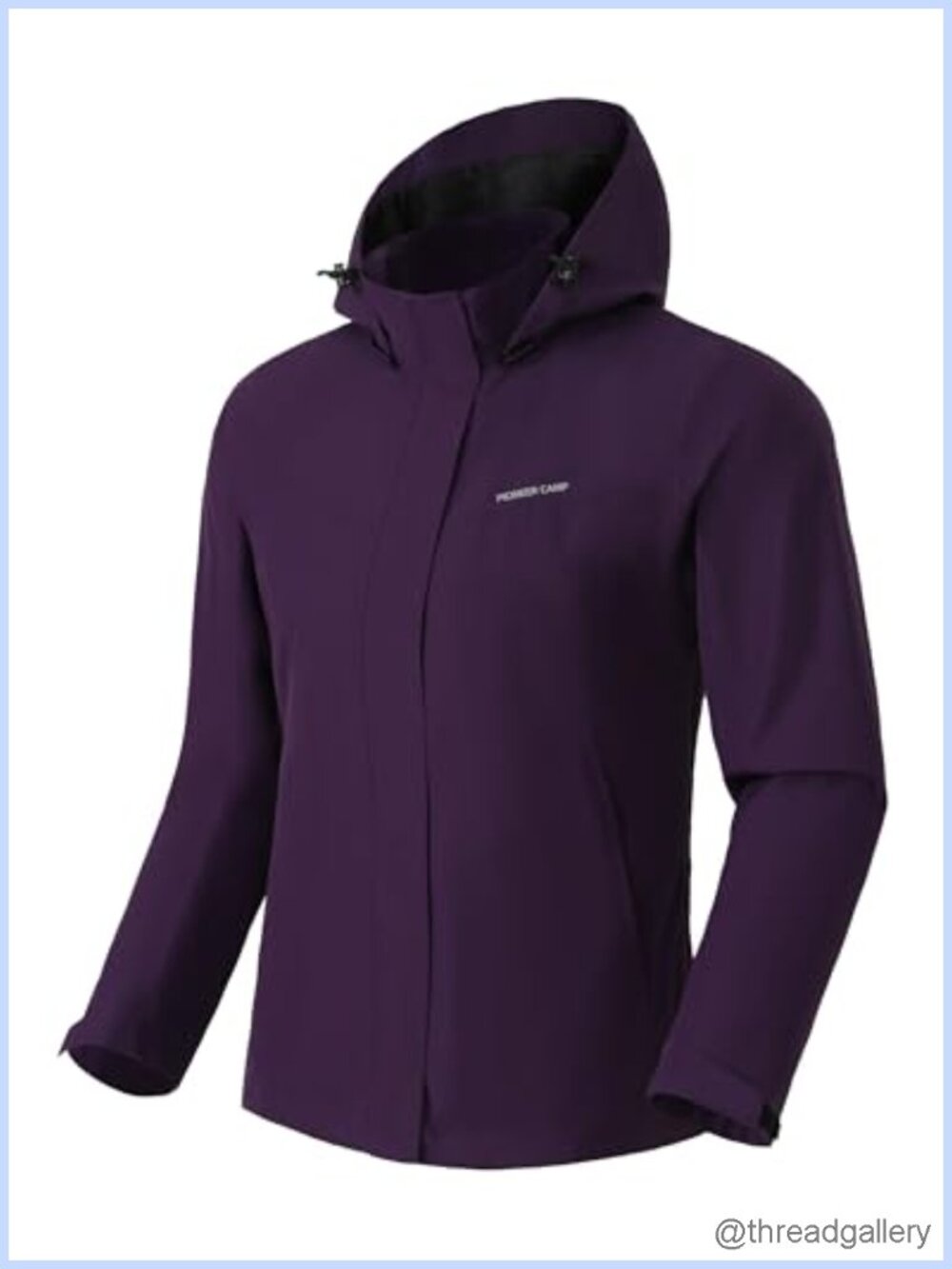 Pioneer Camp Women's Waterproof Rain Jacket Windbreaker Hooded Hiking Coat